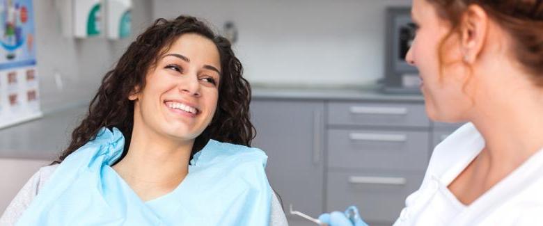 Dental patient in chair